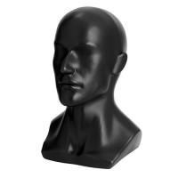 JASON-PL \ Манекен головы мужской, пластик\ черный