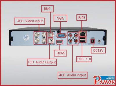 Видеорегистратор Vangold DVR VG-AHD7004