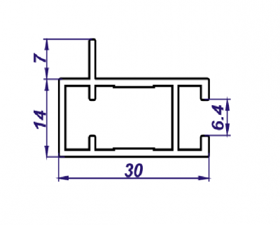 Фото ТПК-122 Ригель для стекла